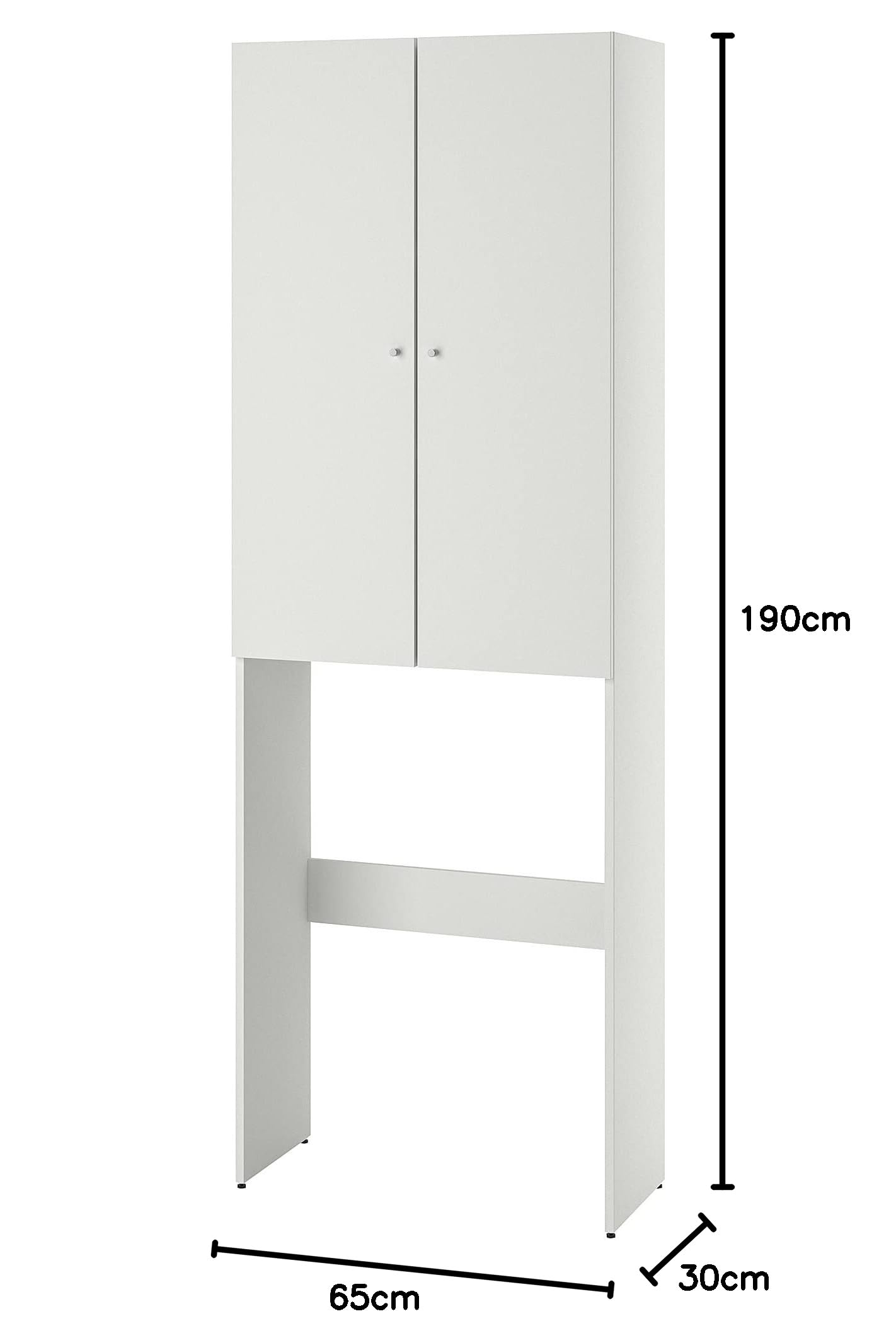 IKEA NYSJÖN Washing Machine Cabinet 65 x 190 cm White : Amazon.de