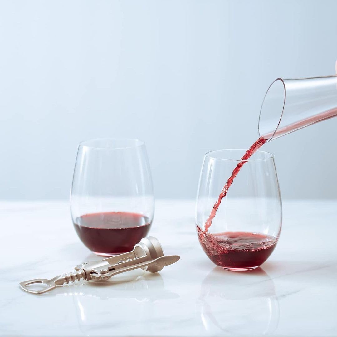 Forestamart 4pcs, Stemless Wine Glasses for Red Or White Wine, 350ml Great for Drinking Wine ||Whiskey Or Juice|| Versatile Glass Cups/Glassware Sets/Glass Tumblers 1