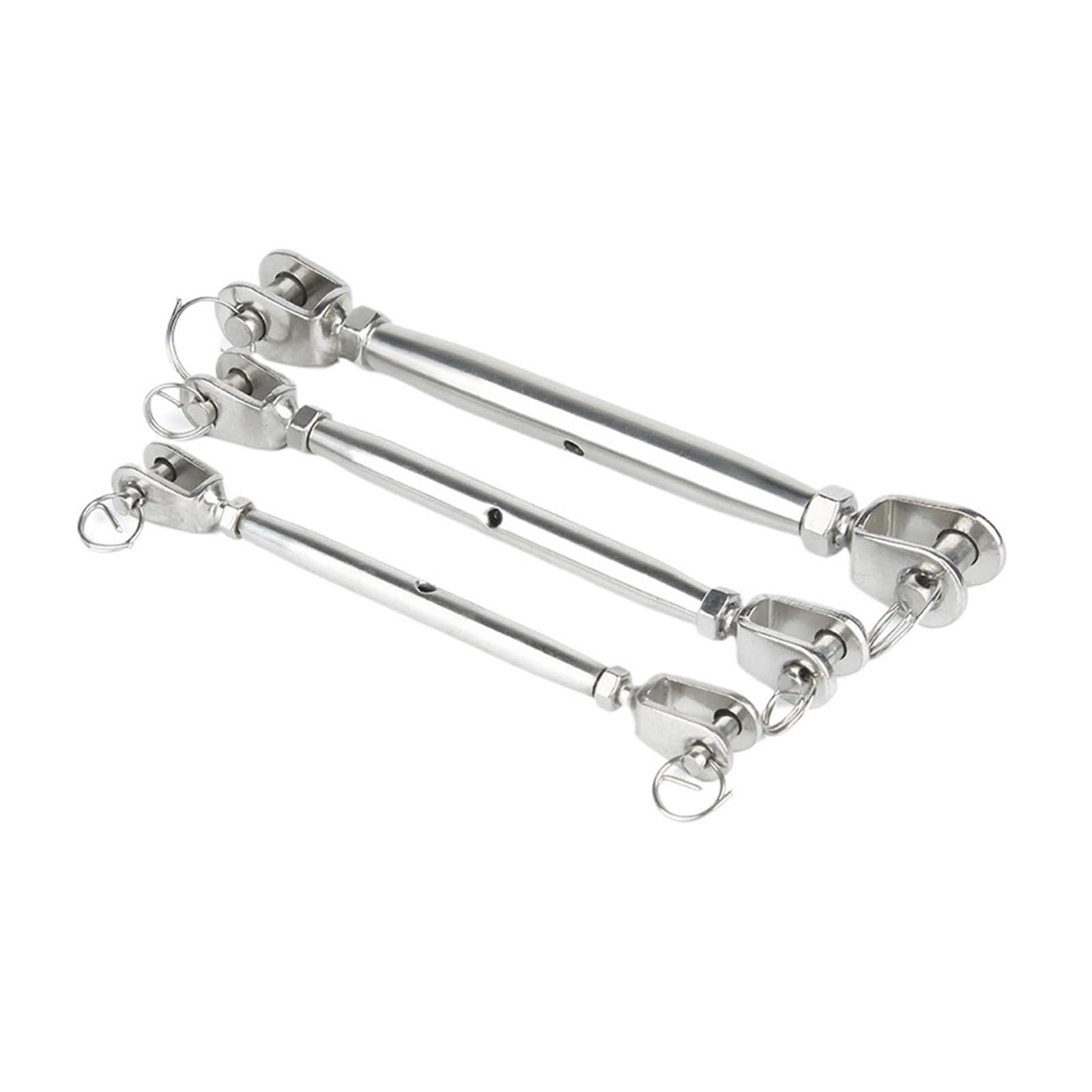 Tenditore a Vite per Cavi, Tenditore in Acciaio Inossidabile 304 Corpo Aperto e Chiuso Gancio for Barca Marino Occhio M4-M20 1 Pezzo(Open Body,M10)