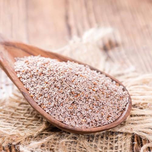 GreatVita Bio Flohsamen 1000g | 99% rein & von Natur aus glutenfrei | Hochwertige Ballaststoffquelle in Rohkostqualität | Vegan, ohne Zusätze, abgefüllt in Deutschland | GreatVita