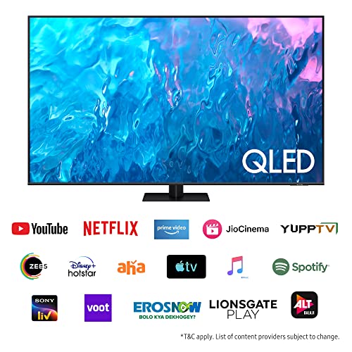 Image of Samsung 163 cm (65 inches) 4K Ultra HD Smart QLED TV QA65Q70CAKLXL (Titan Grey)