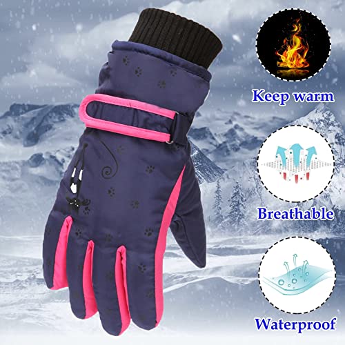 Genérico Guantes De Esquí De Invierno Para Niños Guantes De Nieve Impermeables Invierno Cálidos De Invierno Guantes Para Moto Ciclismo Esquí - imagen 4
