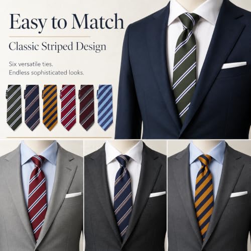 Image of WeiShang Neckties for Men, Classic Formal Tie