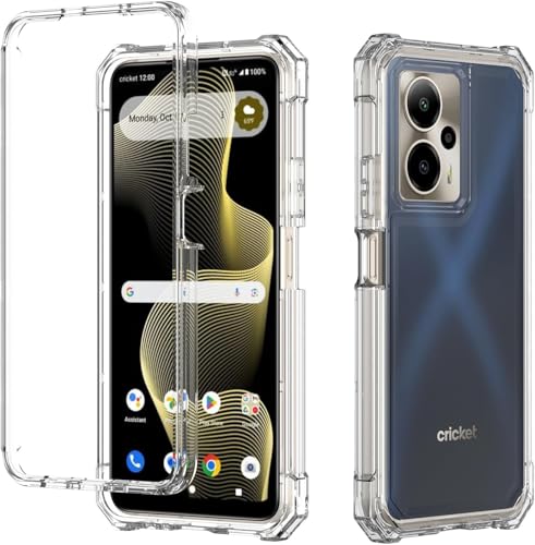 Eaglecell - for Cricket Outlast 5G 2024 AT&T Motivate Pro 5G (SN509A/C) - Full Cover Shockproof Protective Phone Case - Clear