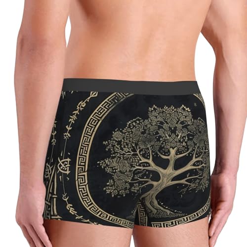 Viking Celtic Tree Of Life Norse Meditation Runes Men'S Boxer Briefs Cool Underwear For Men Soft Comfortable3
