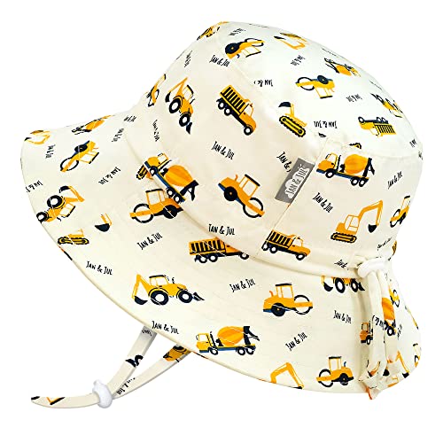 Image of JAN & JUL Grow-with-Me Cotton Bucket Sun-Hat for Baby and Kids