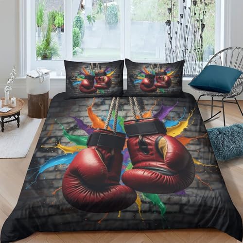 Housse de couette boxe zippée pour changer votre lit simple sans effort en microfibre