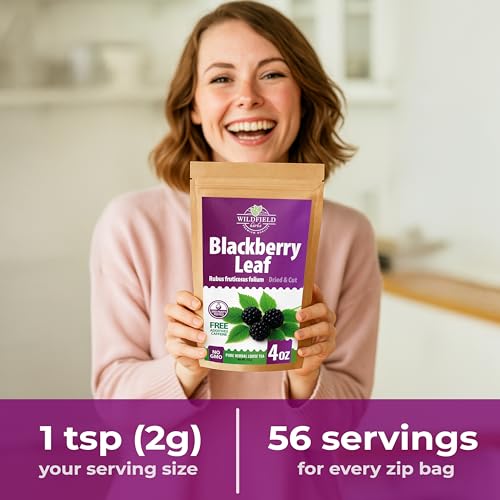 Image of 4 oz. Blackberry Leaf Herbal Tea (Rubus fruticosus) - 113g Dried Blackberry Leaf Tea Hojas de Zarzamora