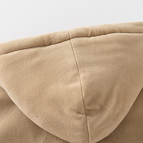 Kids Loose Snowsuit Toddler Boys Winter Long Sleeve Thicken Solid Colour Warm Fleece Vest With Coat Jacket3