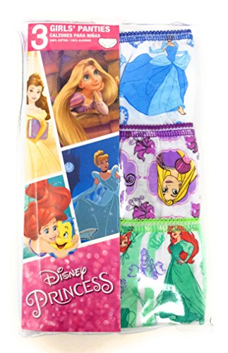 Disney Priness Girls Panties 3-Pack Sizes 4 6 8