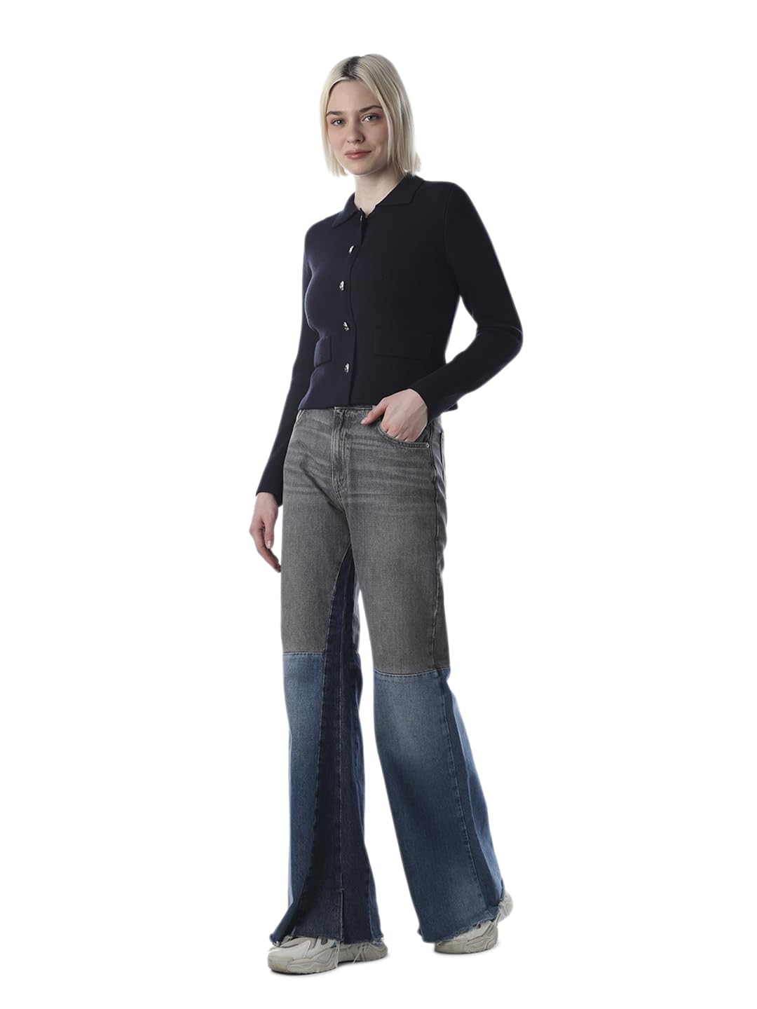 only Women Shirt Collar Button Detailed Cardigan-picture-21