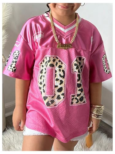 SOLY HUX Toddler Girl's Graphic Jersey Shirts Sporty Short Sleeve T-Shirt Summer Tops Y2k Clothes Streetwear3