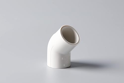 Miniatura 4 de Rainbow Dream Codo de tubo de PVC de 45 grados de 1 14 pulgadas, 6 paquetes, color blanco