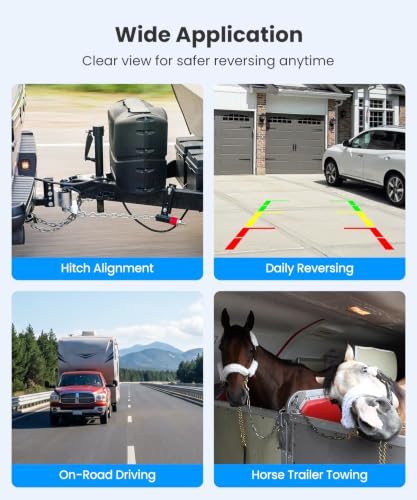 Image of AUTO-VOX Solar Wireless Backup Camera, 3 Minute Easy Install