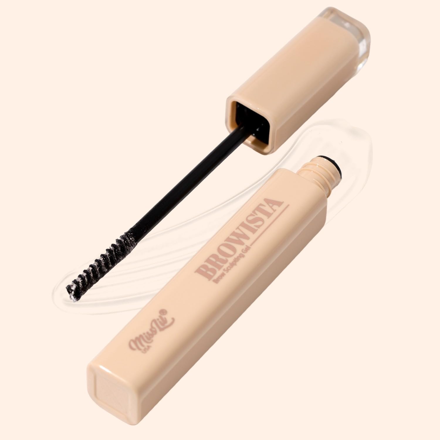 MISS LIL USA BROWISTA Eyebrow Gel, Clear Strong Hold Brow Styler