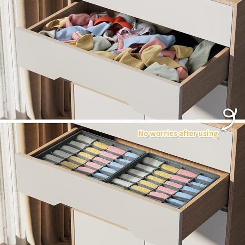 Image of Joyoldelf Pack of 2 Storage Boxes for Underwear and Other Small Accessories