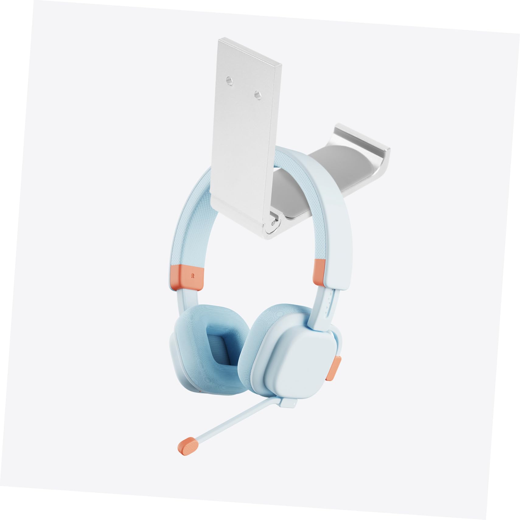 NUOBESTY Gancho para Auriculares de Aleación de Aluminio Plata, 4 Juegos