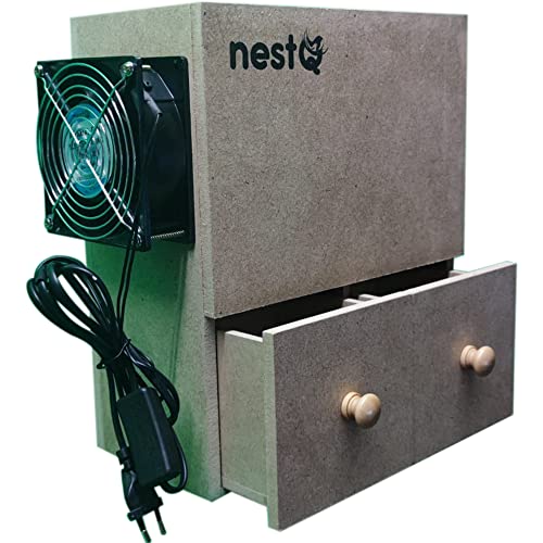 nestQ Limpiador Semillas Pajaros Maquina Limpieza Alpiste Mixtura Aves - Altura 33cm, Ancho 15cm y...