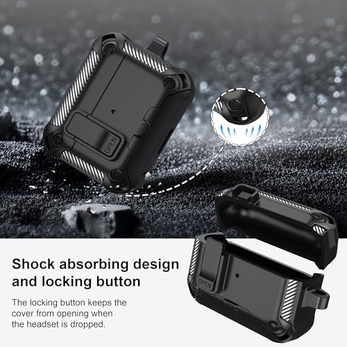 Image of RFUNGUANGO for AirPods Pro 2 Case, Black
