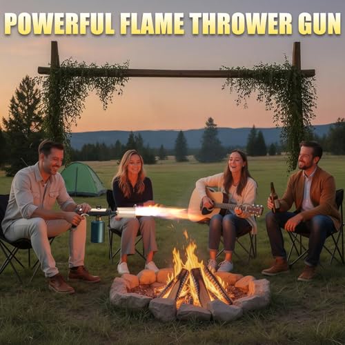 Image of Propane Torch Gun With One-Touch Max Fire, Adjustable Kitchen Torch, Powerful Propane Torch With Many Safety Features(Tank Not Included)