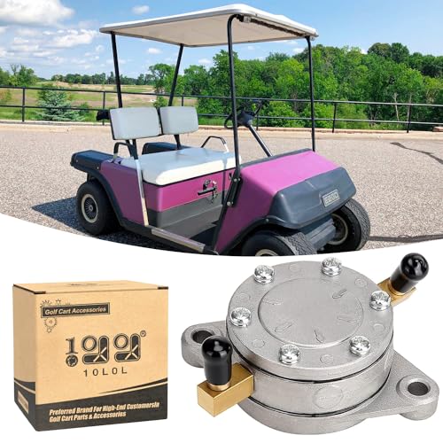 10L0L Fuel Pump for EZGO Marathon 1982-1988 2-Cycle, EZGO 1989-1990.5 2-Cycle Gas Golf Cart, Replace OEM 24233G1