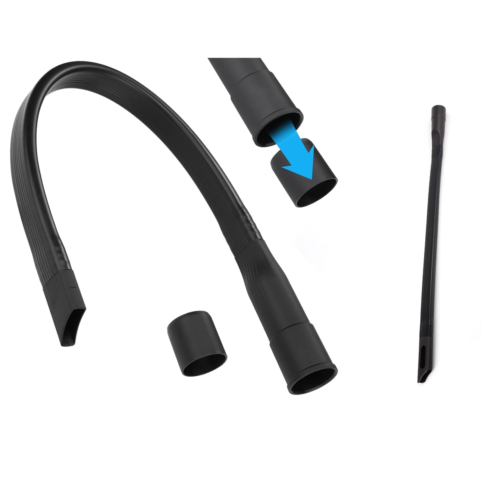 NONEOYNO 2PCS Extra Long Flexible Crevice Tool, Universal Henry Hoover Crevice Tool and Shark Hoover Attachments Compatible, 35/32mm Connection for Vax Hoover Attachments