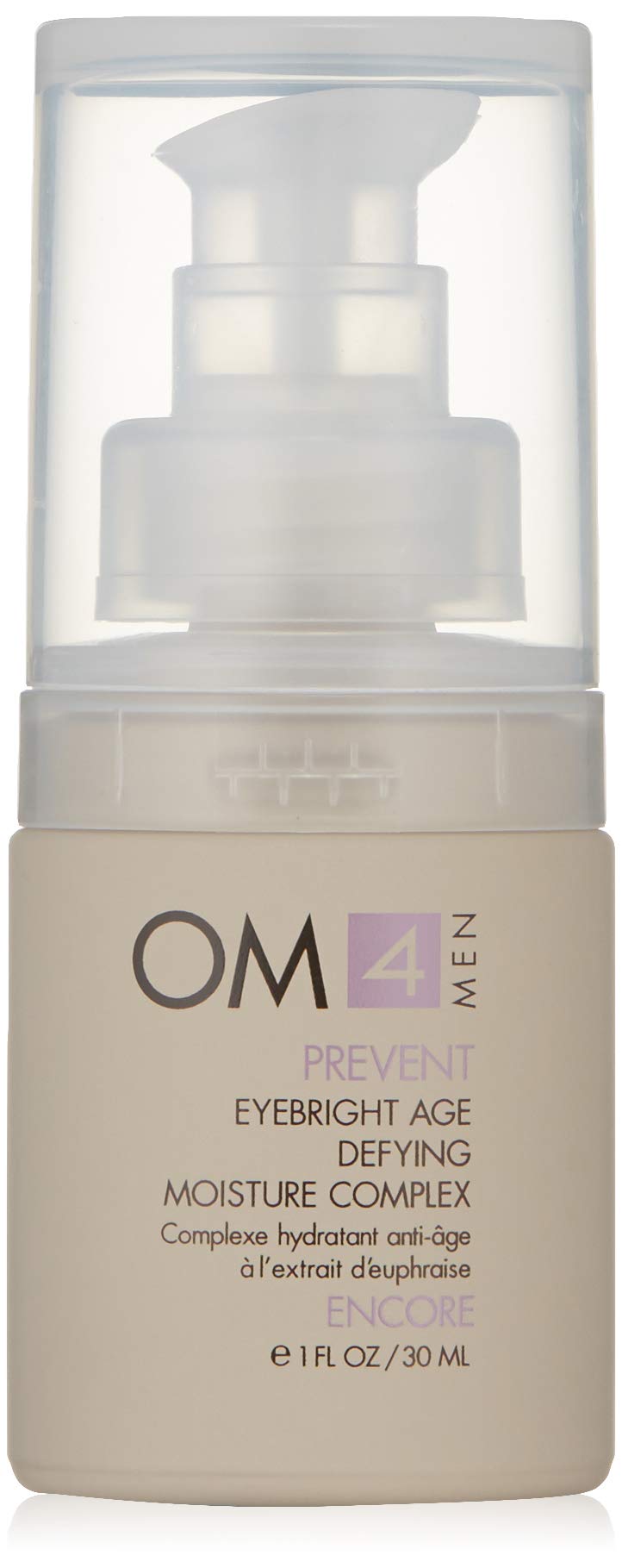 Organic Male OM4 Prevent: Eyebright Age Defying Moisture Complex Eye Cream - Mens Super Rich Eye Cream to Improve Hydration & Dark Circles