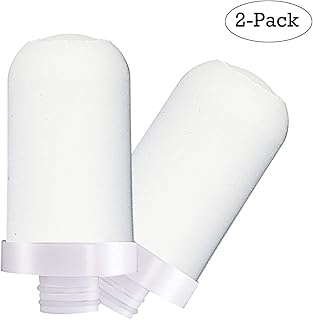 Faucet Water Filter Cartridges, Hima 2 Pack 8-Layer Cleaning Universal Deep Sea Diatom Earth Ceramic Filter for Faucet Water Filter Water Purifier Kitchen Faucet Filter
