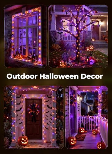 Brightown 2 Pack Halloween Lights Battery Operated, Diamond-Faceted 100LED - image 6