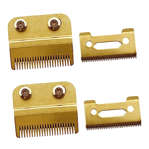 DECOMELODY 2セット 理?器替刃 電動クリッパーブレード 対応 耐久性トリマーヘッド ヘアサロン用品 フェードカット用可能刃