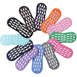 Maquina Matrix Fitness 12 pares de calcetines antideslizantes para mujer, calcetines con pinzas para yoga, pilates Matrix Maquinas Fitness (A, One Size)