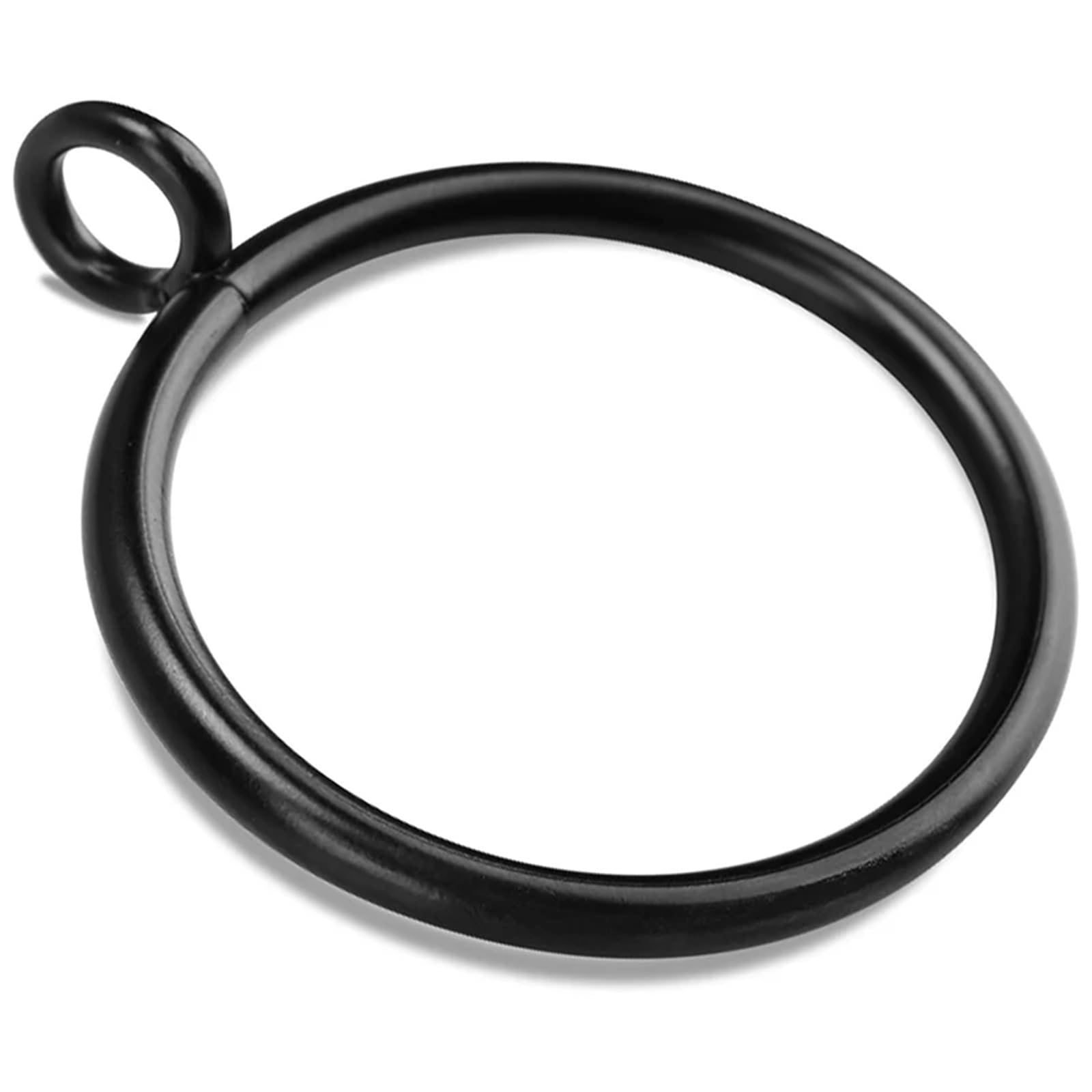 20/40 Stück Schwarze Gardinenringe Mit Öse for Gardinenstangen (3,8 cm Gardinenringe) für Fenster(40 PCS Black Rings)