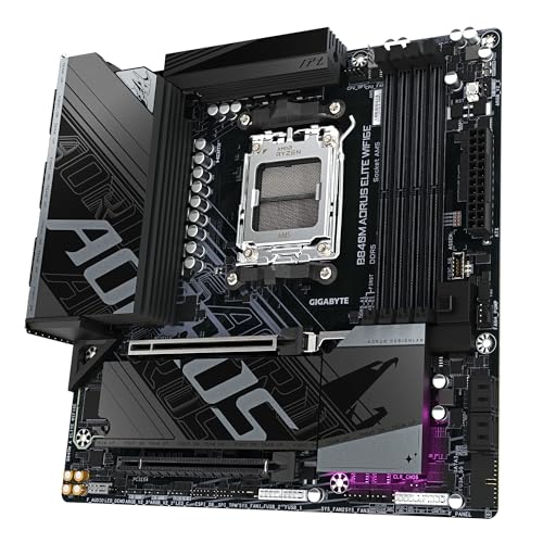 GIGABYTE B840M AORUS ELITE WIFI6E Scheda Madre – CPU AMD Ryzen 9000, VRM a 10+2+2 fasi, fino a 8200 MHz DDR5 (O.C.), 2 x M.2 PCIe 4.0, Wi-Fi 6E, LAN 2.5 GbE, USB 3.2 Gen 2 - Scheda madre - Immagine 3