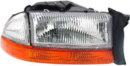 Headlight Headlamp Assembly Composite Clear Lens with Park Light Passenger Right Side For Dodge Dakota 1997 & For Durango 1998 - CH2503117