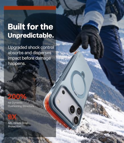 TORRAS Q3 Air Pro for iPhone 18 Pro Case, 360° Mag Stand, Dual Airbags - image 3