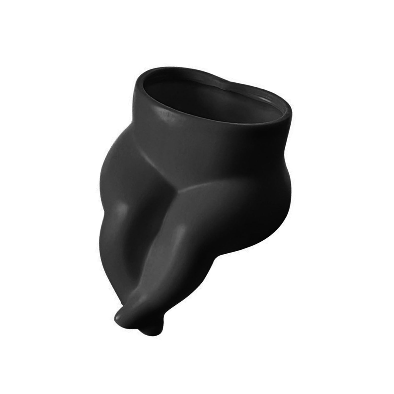 Sculptural Vases for Flower Arrangements Desktop Storage Home Decorative Piece Contemporary Plump Legs Pots