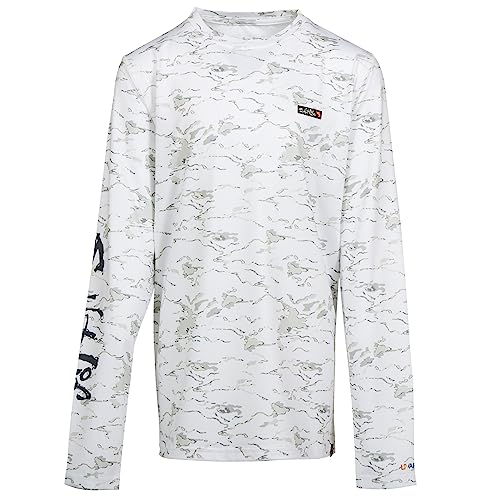Salt Life Boys' Tactical Camo Youth Long Sleeve Performance Fit Shirt