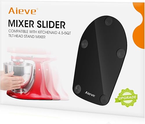 Miniatura 1 de Aieve Mezclador deslizante mejorado compatible con KitchenAid 4.5-5 cuartos de galón, batidora de soporte de cabeza inclinada, deslizador mezclador