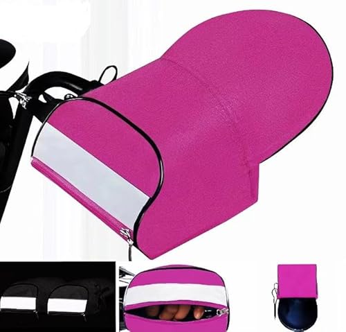 YOROXRG ハンドルカバー2枚セット 夏用 サンバイザー 日よけ 手袋 紫外線 防水 通気性 スクーター ハンドルカバー バイク 自転車 電動自転車専用 履きやすい 3Dメッシュ手袋 (赤,フラッグシップ 2枚)