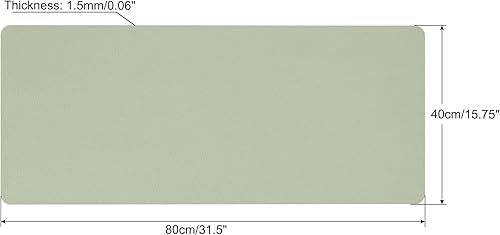 Miniatura 2 de PATIKIL Alfombrilla protectora de escritorio de 31 x 16 pulgadas, antideslizante, impermeable, alfombrilla de mouse para oficina y hogar, color verde