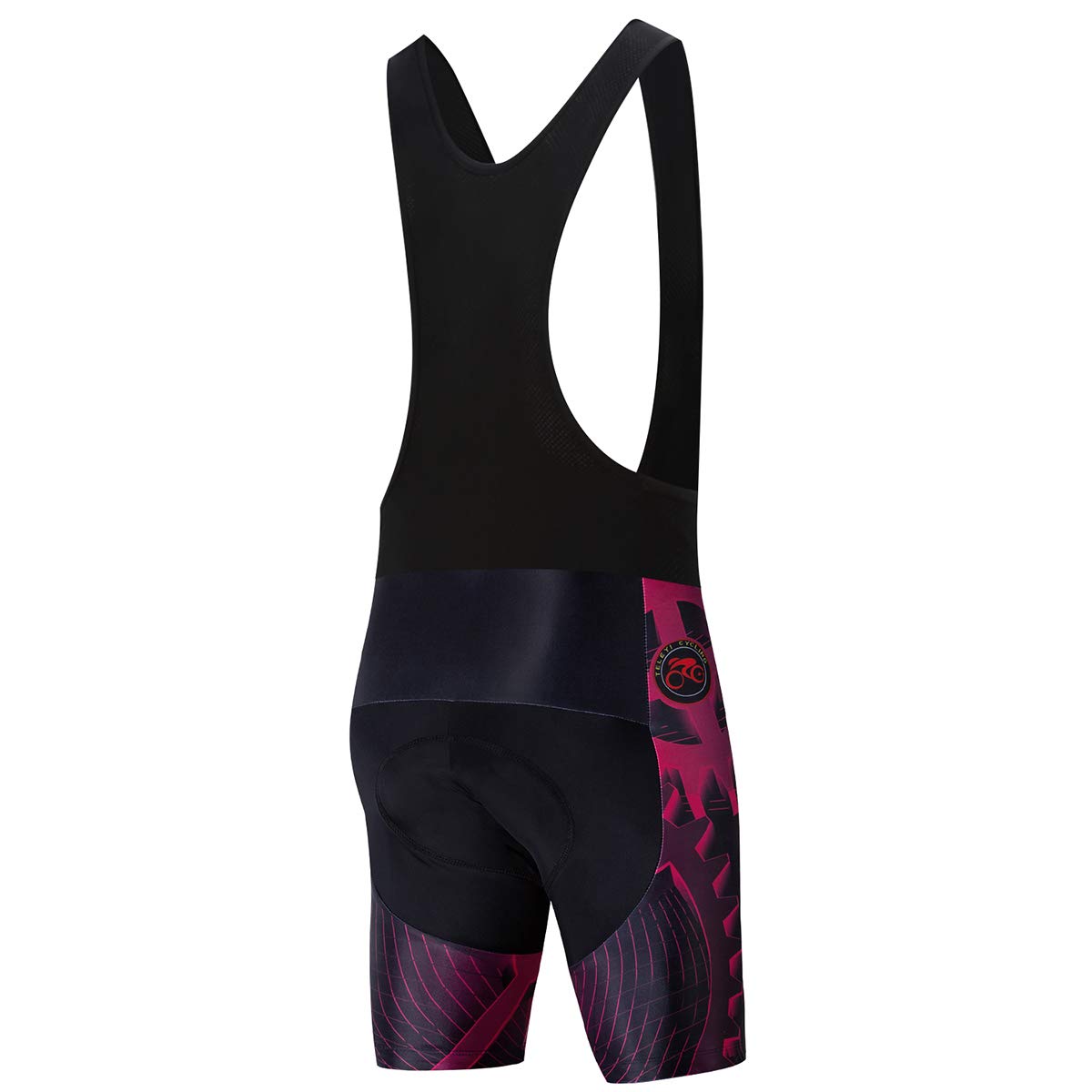 Weimostar Cycling Bike Bib Shorts Men Padded Tights Bicycle Pants Gear Red Size M