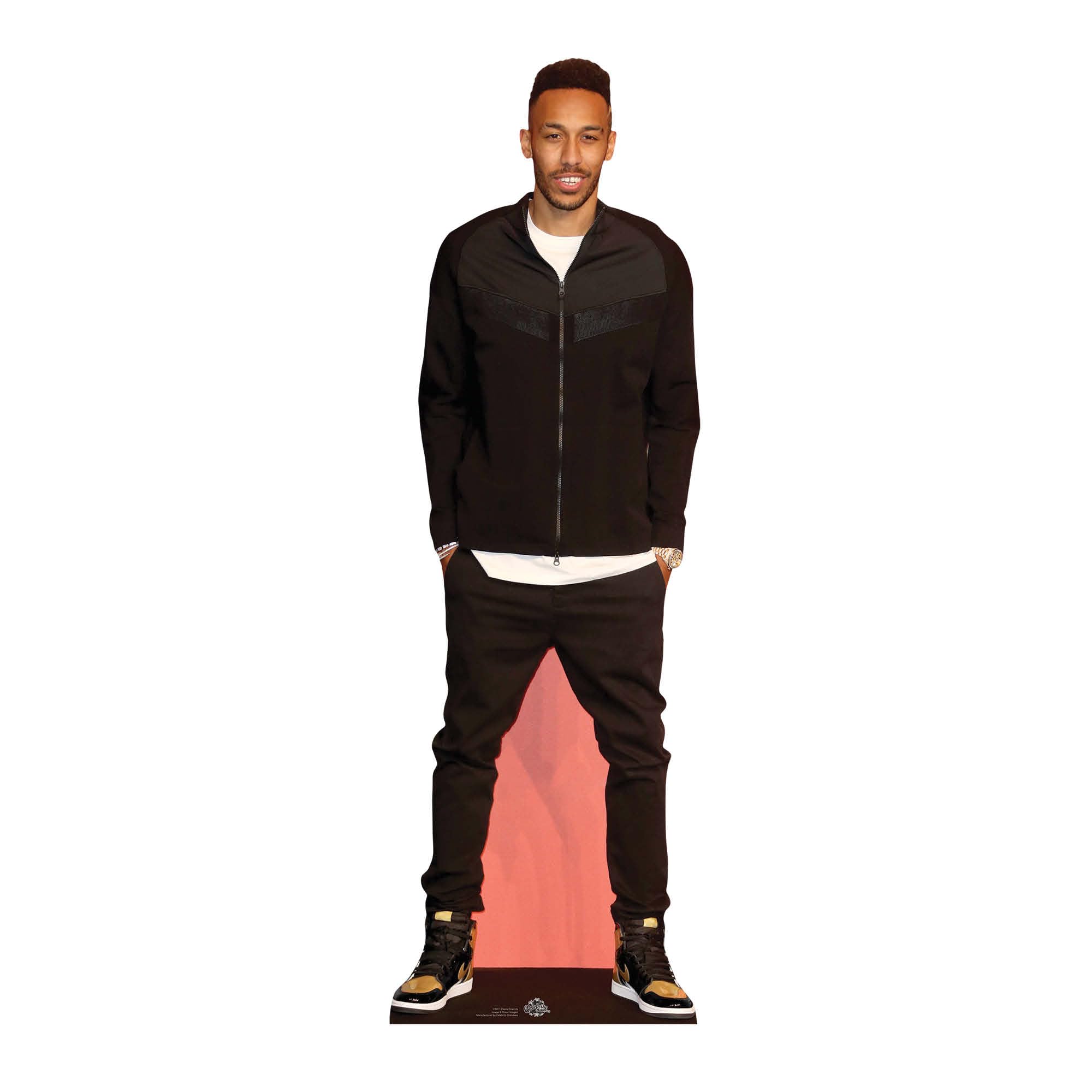 CS811 Star Cutouts Pierre Emerick Lifesize Cardboard Cutout with Mini – 188cm Footballer Standee Party Decoration & Fan Display