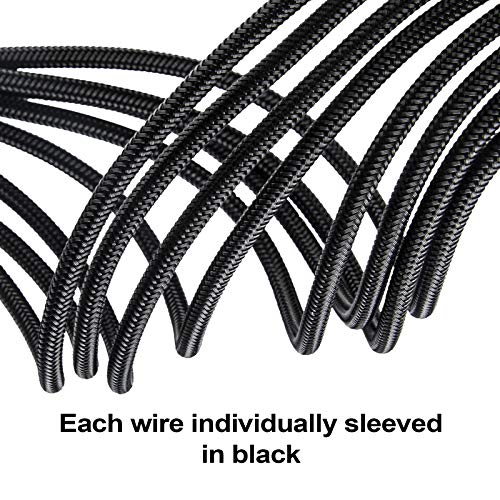 Image of SilverStone Technology PP07E-EPS8B, 30cm EPS 8pin to EPS /ATX 4+4pin Flexible Sleeved Extention Cable, Black, SST-PP07E-EPS8B