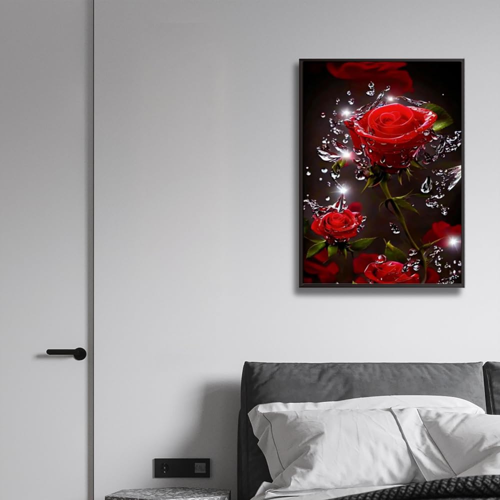 Kit Pittura Diamante 5D Fai Da Te - Diamante Painting 30x40cm Con Strass, Penna E Vassoio, Decorazione Casa - Foto 8