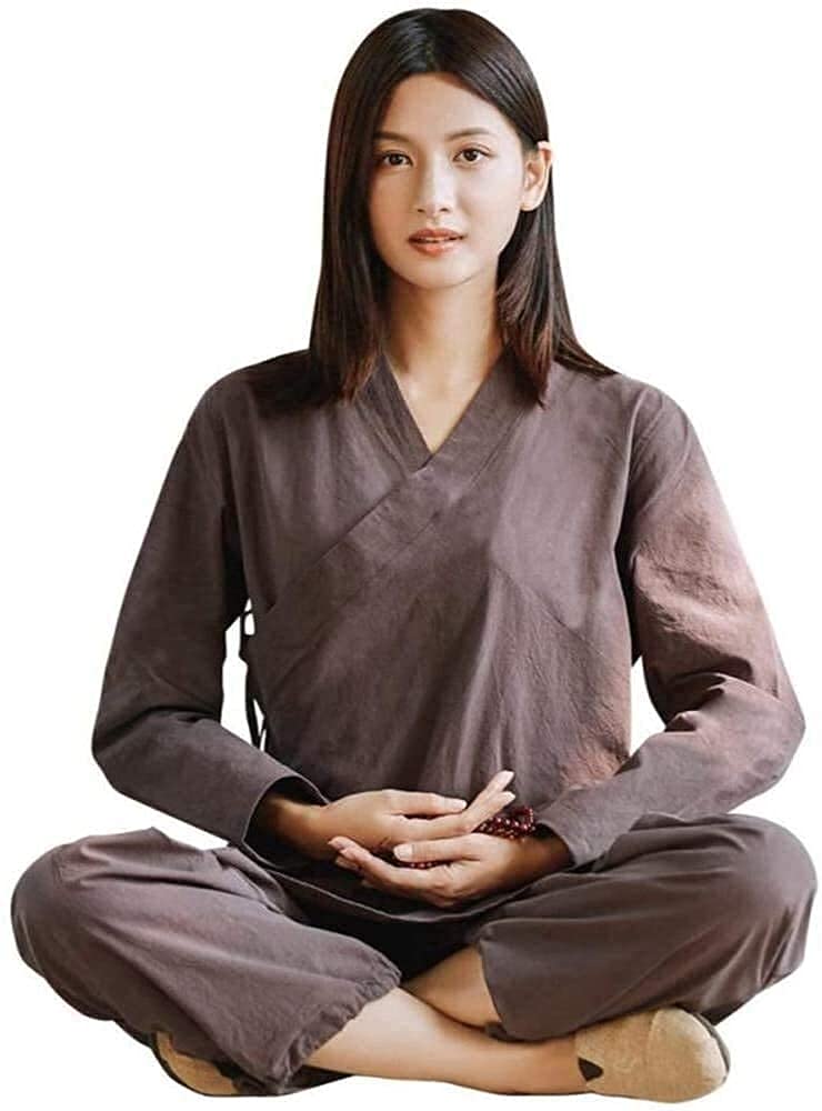 Uniforme de Tai Chi traditionnel chinois marron XX, finitions haut de gamme