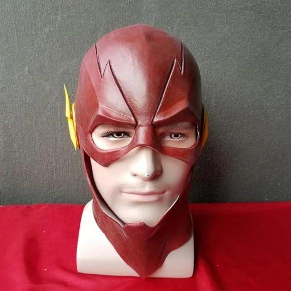 DC フラッシュ　コスプレ　マスク DC The Flash Latex Helmet Mask for Adults