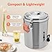 dispensador de bebidas térmico de acero inoxidable de 20 L con grifo Imagen de dispensador de bebidas térmico de acero inoxidable de 20 L con grifo