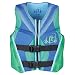 Full Throttle Youth Rapid Dry Flex-Back Life Jacket, Green