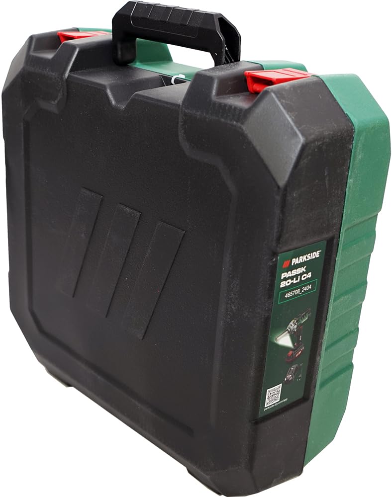 Parkside - Avvitatore a percussione per auto, 20 V, ½", 400 Nm, passk 20-Li, con batteria (4 Ah), portachiavi PSIDE®, caricatore (4,5 A), valigetta per il trasporto