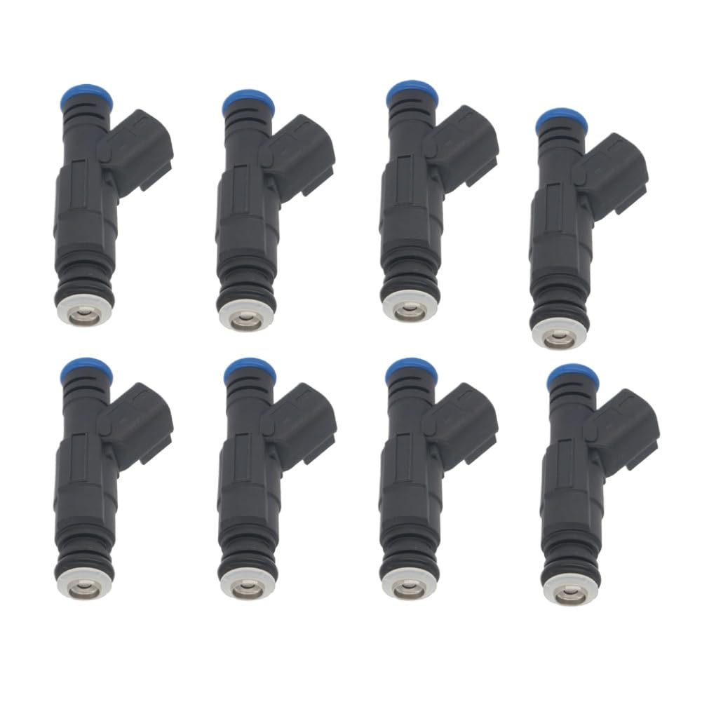 Anrnkyhsh 8 Pcs 885176 Fuel Injector Nozzle Unit Compatible With Mercruiser 4.3L 5.0L 5.7L 6.2L 350 Mag Mpi Engine Replacement For 0280158165 0280156081(8 Pcs 885176)
